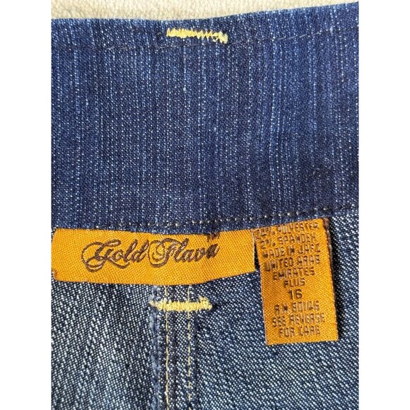 Gold Flava Womens Plus Size 16 Stretch Cotton Denim jean shorts - Picture 9 of 12